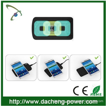 Three wireless coils wireless portable charger for smartphone